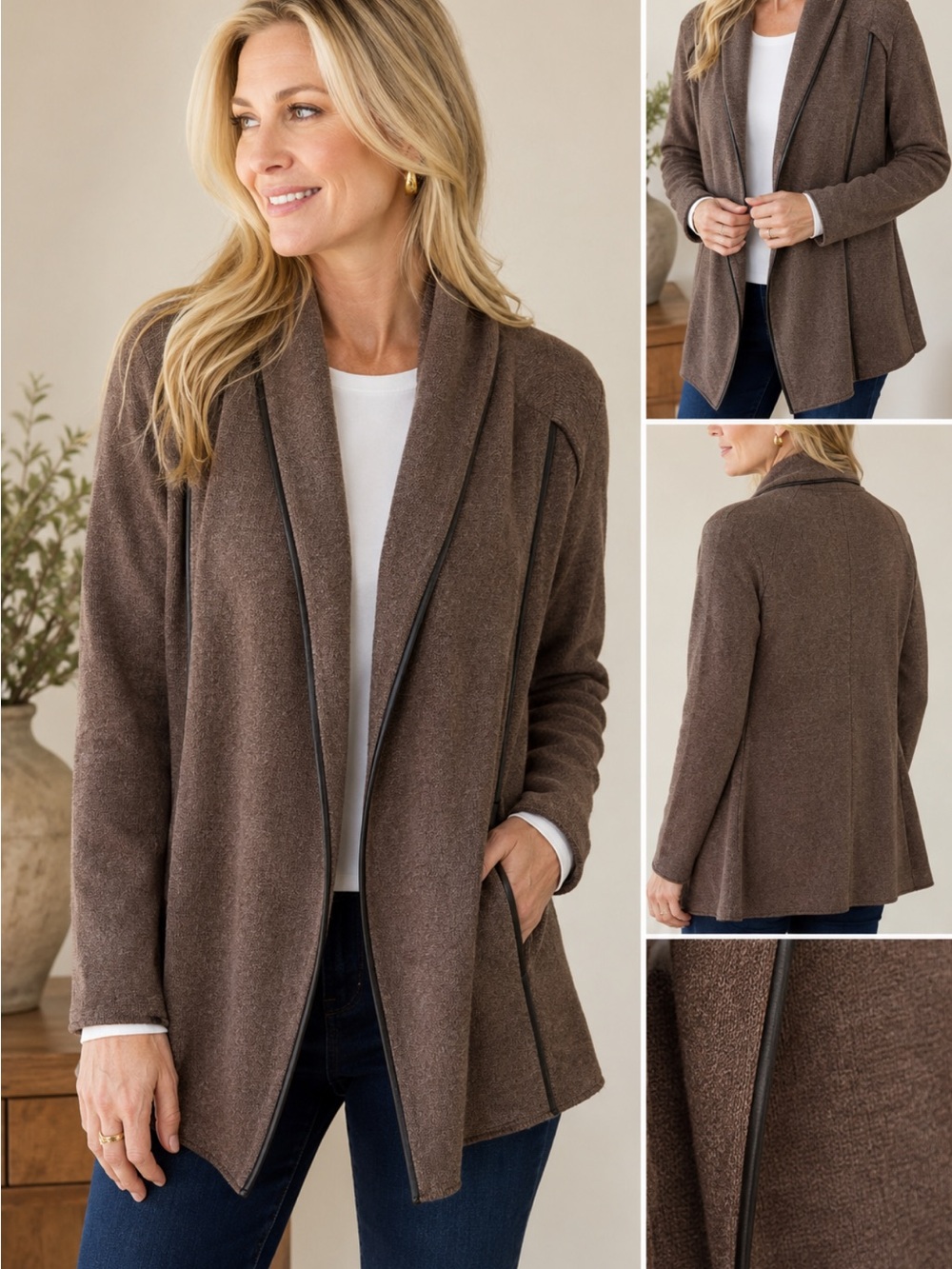 Vince Cozy Brown Women's Cape